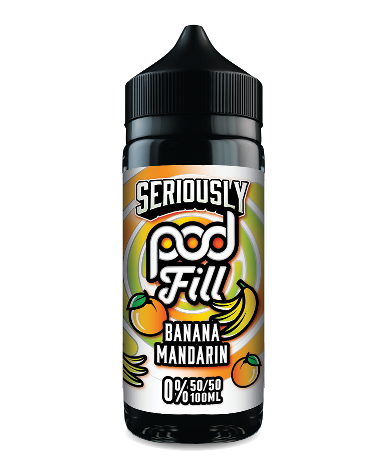 Seriously pod fill banana mandarin 100ml shortfill