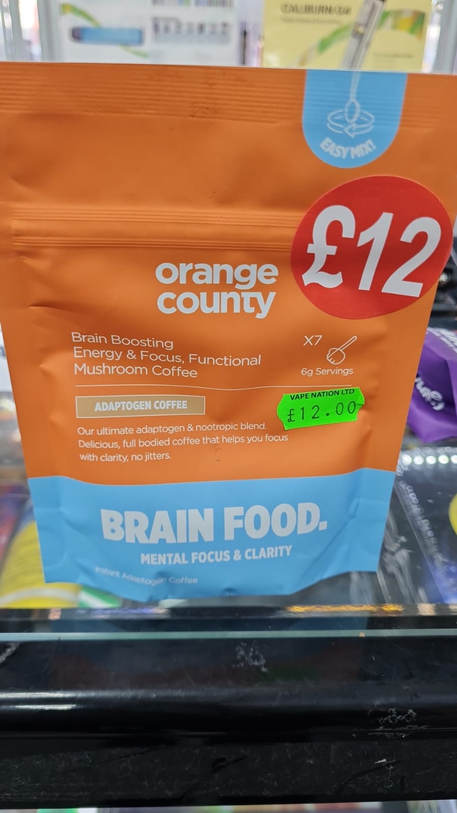 Orange County Lion's Mane Coffee Focus, Energy | Brain Food 1-Week Supply