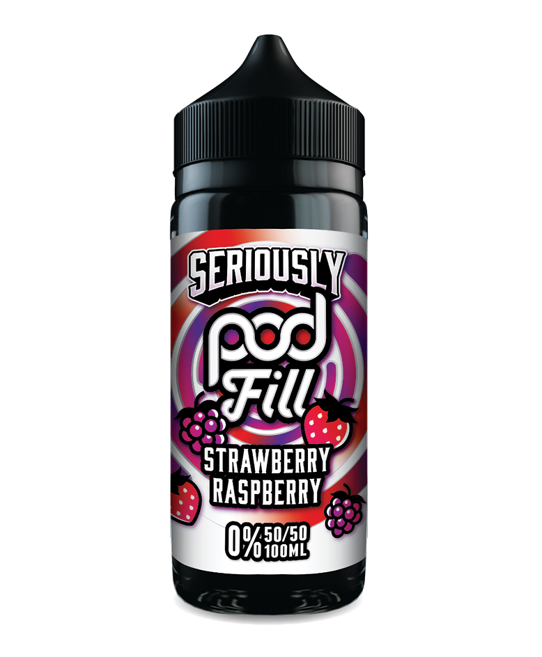 Seriously pod fill strawberry raspberry 100ml shortfill