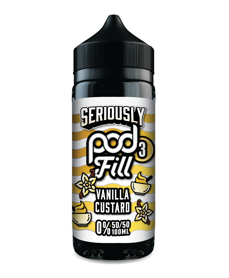 Seriously pod fill 3 vanilla 100ml shortfill