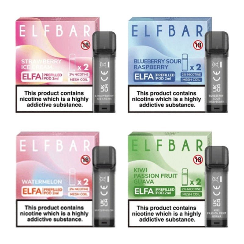 Shop Elf Bar Elfa Replacement Pods - Elf Bar Elfa Replacement Pods - Vape Blaze