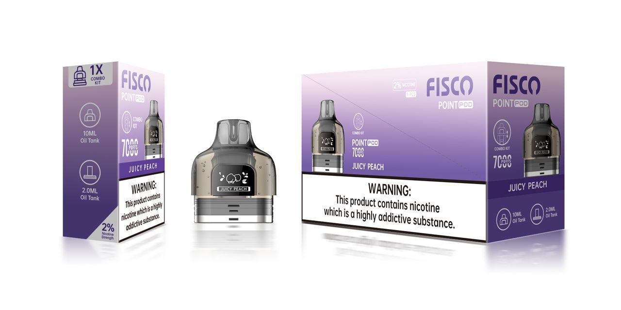 Shop Fisco Point Pro 7000 Replacement Pods Pack of 5 - Fisco Point Pro 7000 Replacement Pods Pack of 5 - Mcr Vape Distro - Vape Blaze
