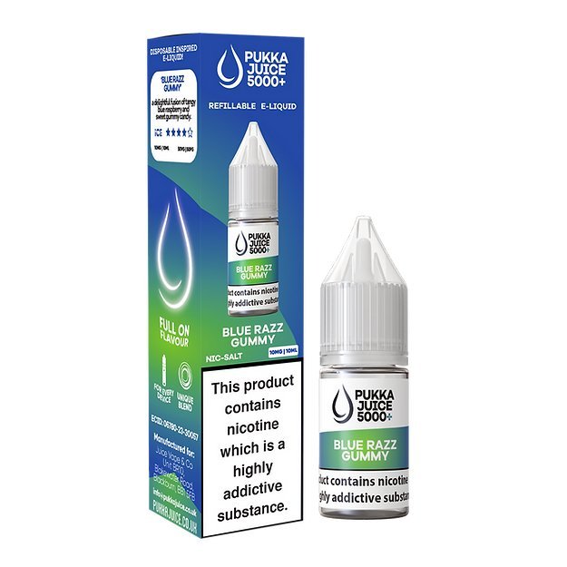 Shop Pukka Juice 5000+ Nic Salts 10ml - Box of 10 - Pukka Juice 5000+ Nic Salts 10ml - Box of 10 - Vape Blaze