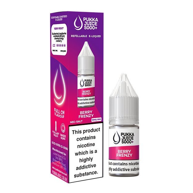Shop Pukka Juice 5000+ Nic Salts 10ml - Box of 10 - Pukka Juice 5000+ Nic Salts 10ml - Box of 10 - Vape Blaze