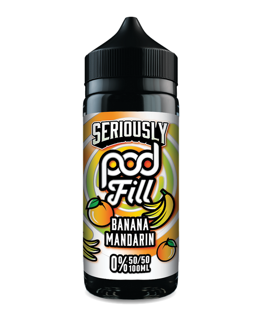 Seriously pod fill banana mandarin 100ml shortfill