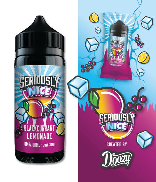 Seriously nice cool blackcurrant lemonade 100ml shortfill
