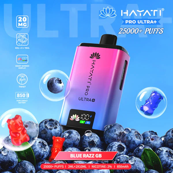 Hayati Pro Ultra Plus 25000+ Puffs Prefilled Vape