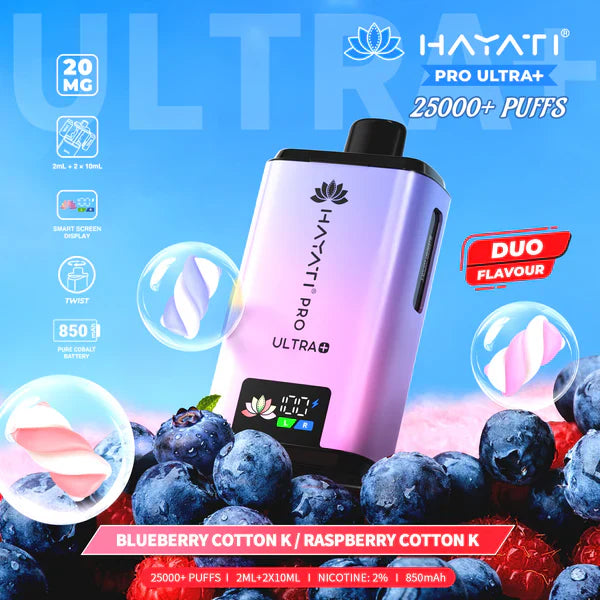 Hayati Pro Ultra Plus 25000+ Puffs Prefilled Vape