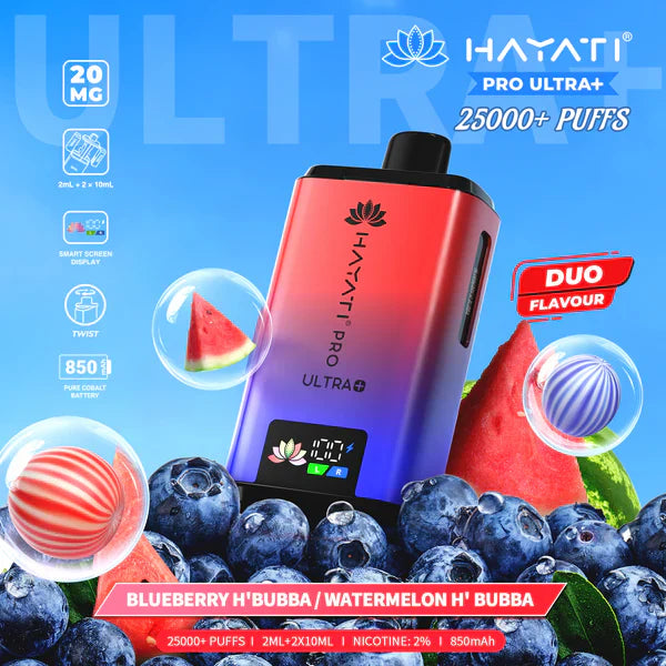 Hayati Pro Ultra Plus 25000+ Puffs Prefilled Vape