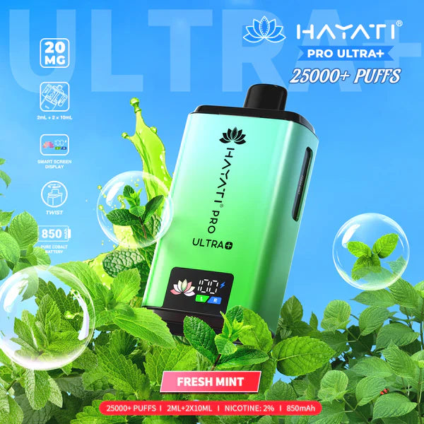 Hayati Pro Ultra Plus 25000+ Puffs Prefilled Vape