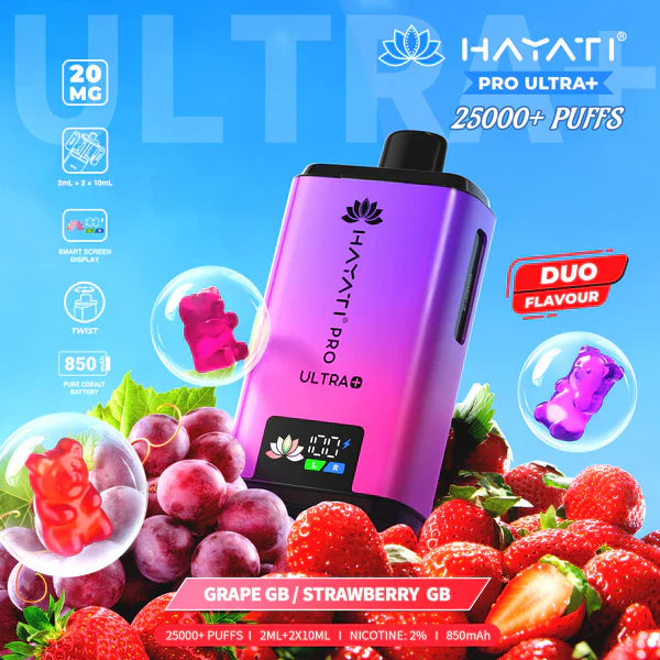 Hayati Pro Ultra Plus 25000+ Puffs Prefilled Vape