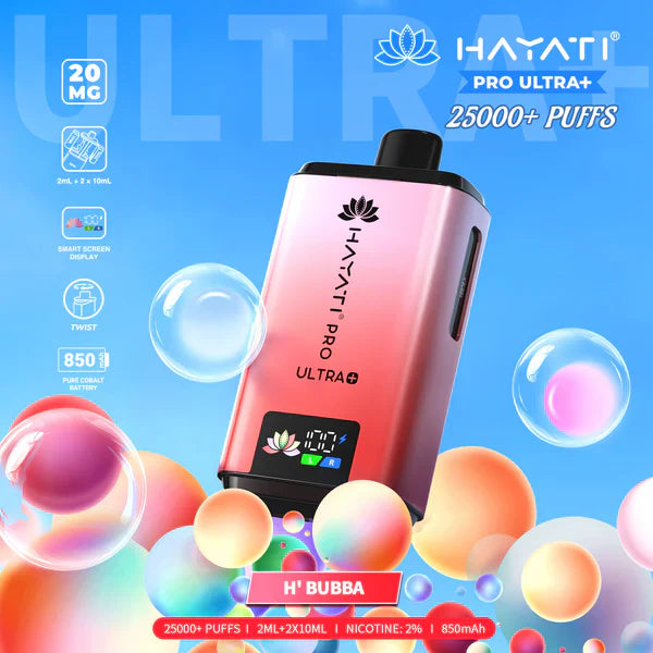 Hayati Pro Ultra Plus 25000+ Puffs Prefilled Vape