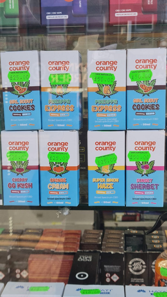 Orange County Broad Spectrum CBD (1500mg - 2500mg) 50ml