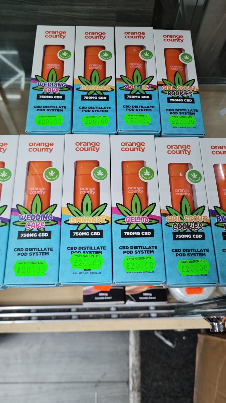 Orange County 750MG CBD Distillate Pod System