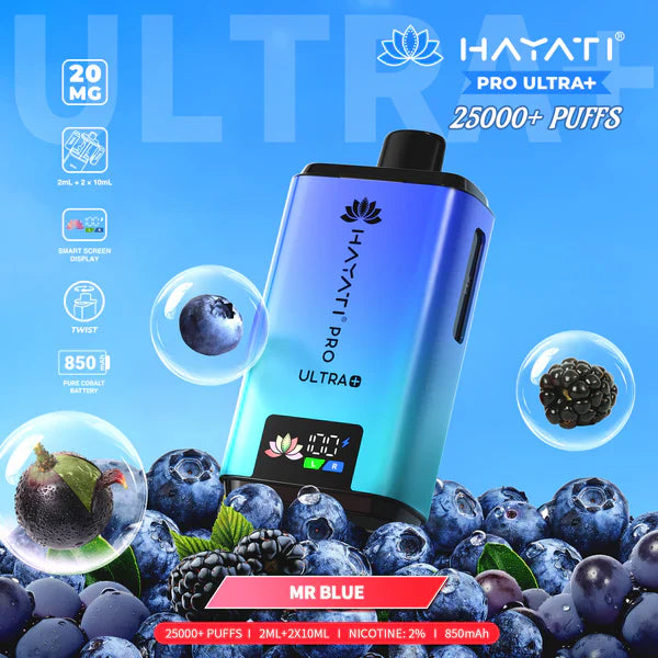 Hayati Pro Ultra Plus 25000+ Puffs Prefilled Vape