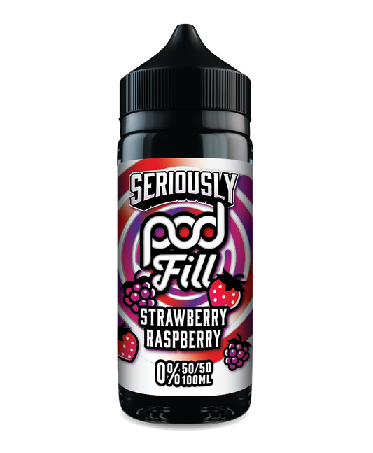 Seriously pod fill strawberry raspberry 100ml shortfill