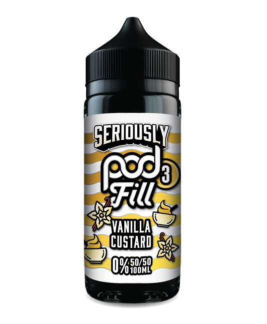 Seriously pod fill 3 vanilla 100ml shortfill