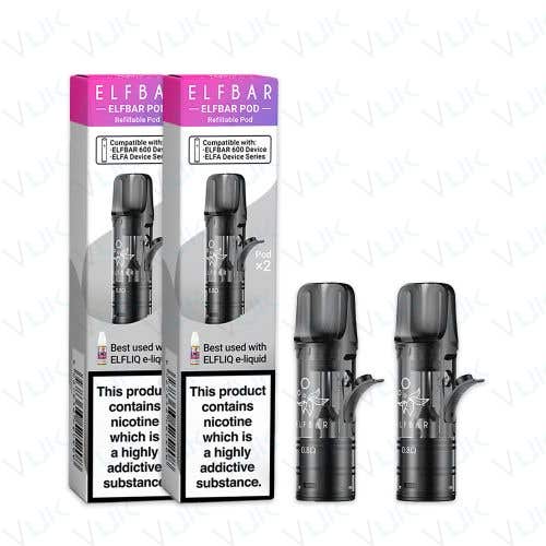 Elf Bar Elfa, Elfa Pro, Elfa Turbo + Elf Bar 600 Refillable Pods Skip to the end of the images gallery