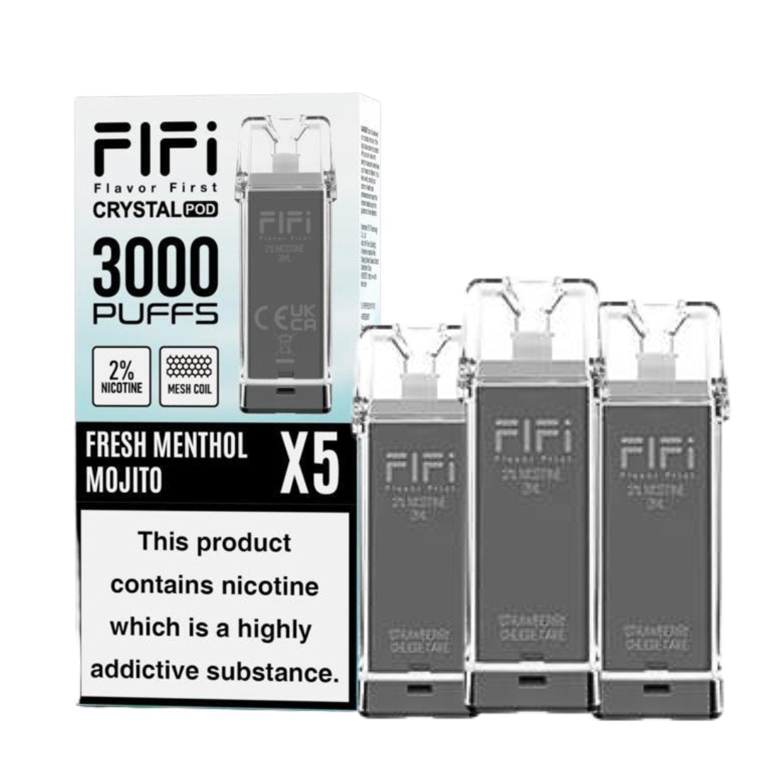 Shop Crystal FIFI 3000 Puffs 5 in 1 Replacement Pods - Crystal FIFI 3000 Puffs 5 in 1 Replacement Pods - Vape Blaze