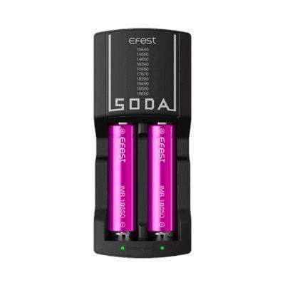 Shop EFEST SODA DUAL BATTERY CHARGER - EFEST SODA DUAL BATTERY CHARGER - Vape Blaze