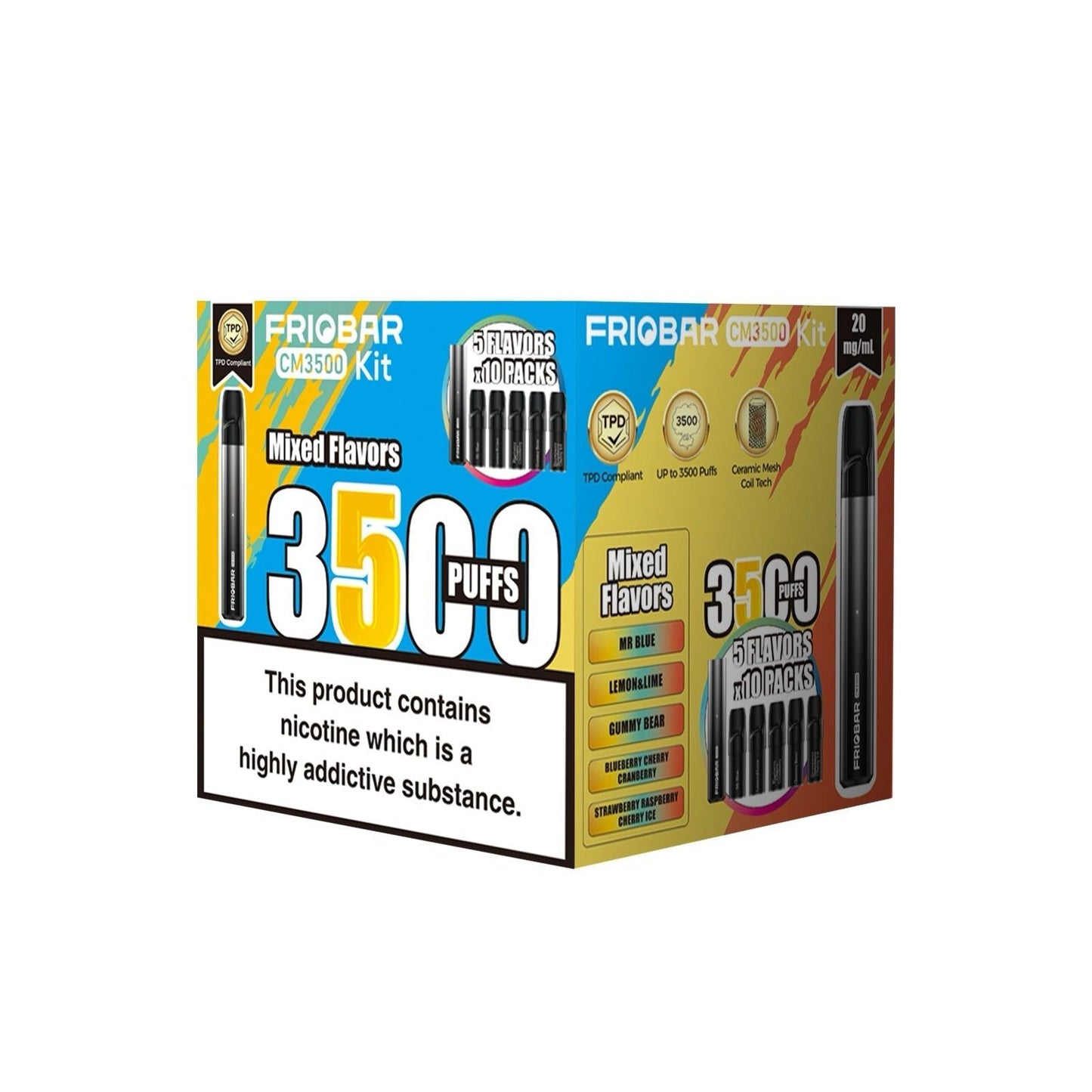 Shop Freemax Friobar 3500 Puffs Pod Sytem Kit - Freemax Friobar 3500 Puffs Pod Sytem Kit - Vape Blaze