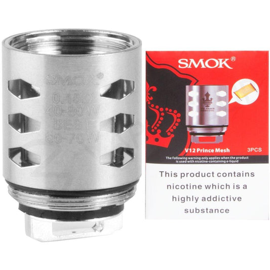 Shop Smok Tfv12 Prince Mesh 0.15 ohm Coils - 3pack - Smok Tfv12 Prince Mesh 0.15 ohm Coils - 3pack - Vape Blaze