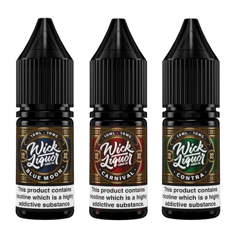 Shop Wick Liquor Nic Salts 10ml E - liquids - Box of 10 - Wick Liquor Nic Salts 10ml E - liquids - Box of 10 - Vape Blaze