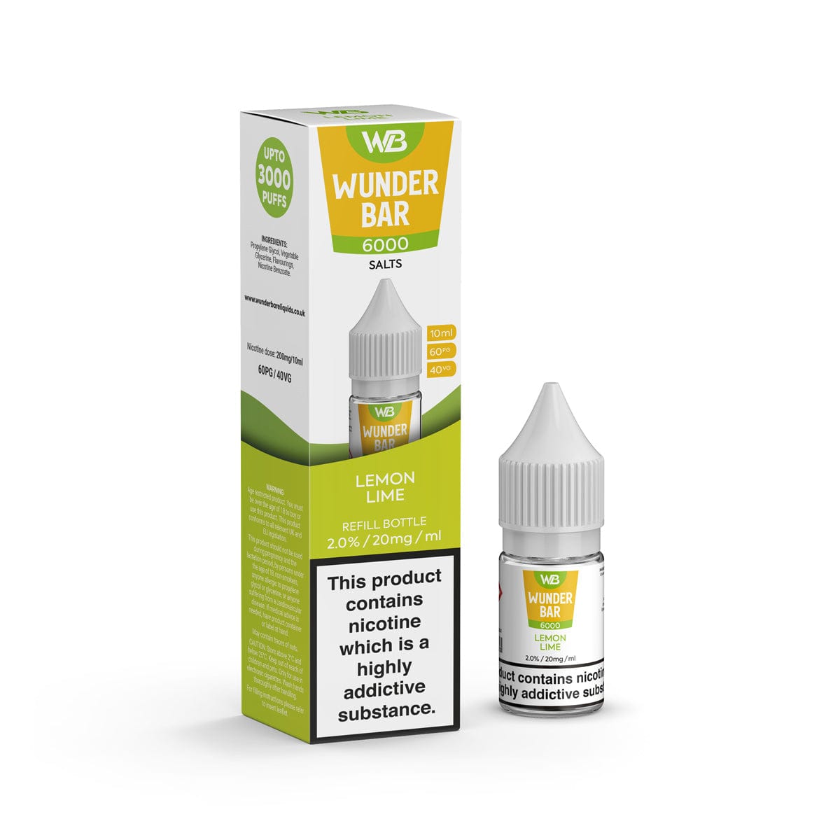 Shop Wundar Bar 6000 Nic Salt 10ml - Box of 10 - Wundar Bar 6000 Nic Salt 10ml - Box of 10 - Vape Blaze