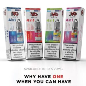 4 in 1 IVG Nic Salt 10ml | 4 Flavours